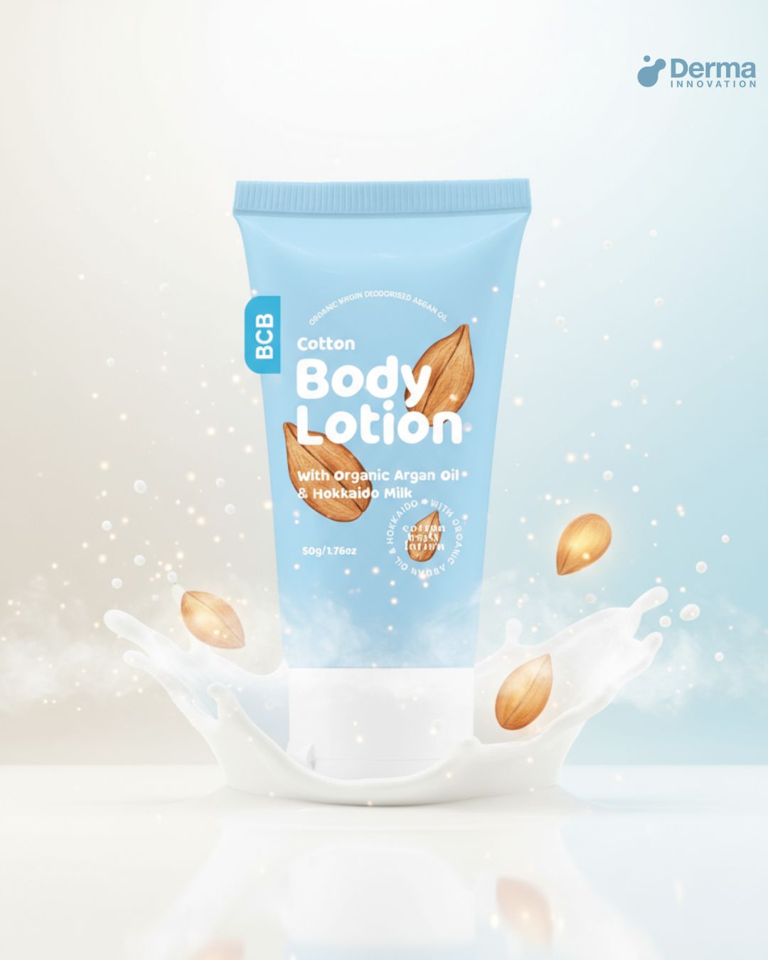 Cotton Body Lotion With Organic Argan Oil & Hokkaido Milk